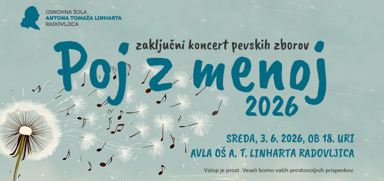 Poj z menoj 2026 - zaključni koncert pevskih zborov