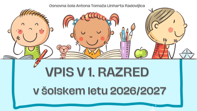 Vpis v 1. razred v šolskem letu 2026/27 slika 1